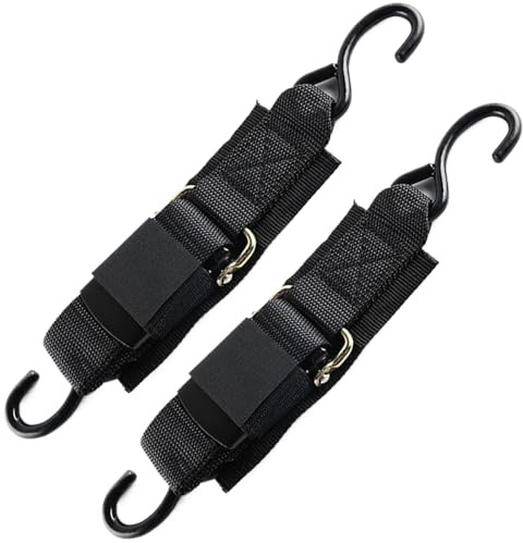 Truck Straps, Heavy Duty Packing Belt, 4 Ft S Hook Tie Down Straps for Motorcycle Truck Kayak Towing Roof Rack Trailer Camping Travel Transport