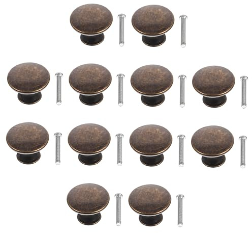 Operitacx 12 Piezas Mango Pequeño Plano y Redondo Tiradores Para Armarios Manijas Para Puertas De Armario Accesorios Para Muebles Tiradores De Repuesto Para Muebles