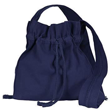 Battle-Merchant Mittelalter Umhängetasche für Damen und Herren aus Baumwolle | Schultertasche oder Schulterbeutel aus Canvas | Karneval Pilgertasche aus Stoff diverse Farben (Blau)