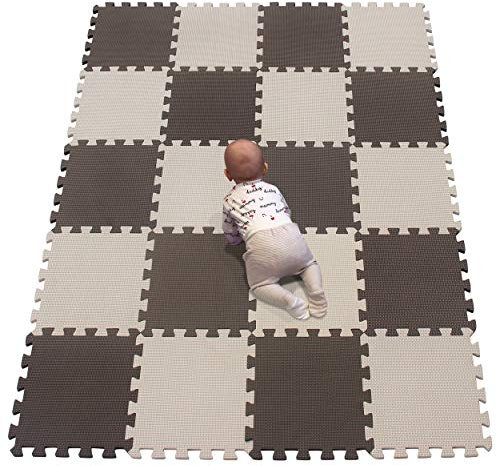 YIMINYUER® 20 Teilige (30cm×30cm×1cm Einzelstück), Puzzlematten Baby, Puzzlematte Spielmatte, Babys Puzzle Matten, Kinder Spielmatten R06R10G301020