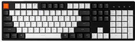 Keychron C2 Full Size Wired Mechanical Keyboard for Mac, Hot-swappable, Gateron G Pro Brown Switch, White Backlight, 104 Keys ABS keycaps Gaming Keyboard for Windows,Type-C Braid Cable