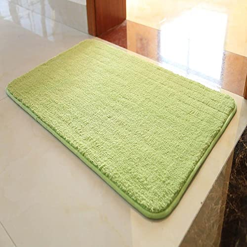 Qkoimpnrd Badematte in Vielen Formen Dauerhaft Rutschfester Badvorleger Premium Badteppich 50 × 100cm Hellgrün