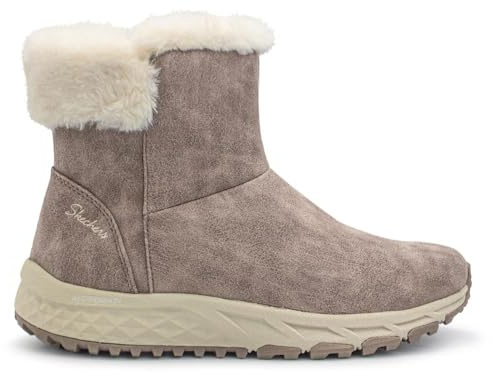 Skechers Escape Plan Cozy Collab, Botas Mujer, Taupe Microleather/Faux Fur, 39 EU