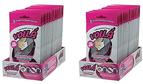 Voila' Smacchiatore Istantaneo per tessuti - Confezione da 6 salviette monouso