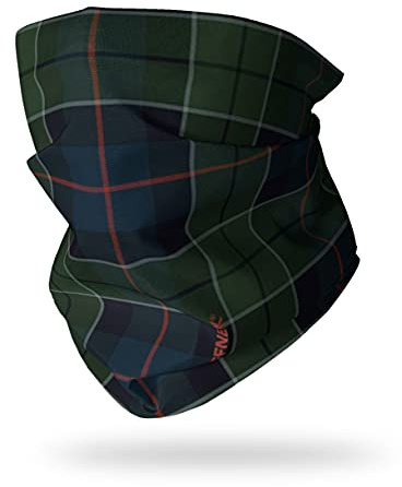 Ruffnek Scottish 'Hunting' Tartan Print Multifunctional Headwear Neck warmer Snood Neck Gaiter for Men, women and children For Sport and Outdoors.