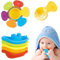 ZHUOYOU Stapelbecher Spielzeug ab 1 Jahr, 11 Stück Kinder Stapelturm Badespielzeug, Regenbogenfarbe Baby Spielzeug 6 Monate, entwickelt logische Fähigkeiten Geschenke für 1 2 3 Jahre Jungen Mädchen