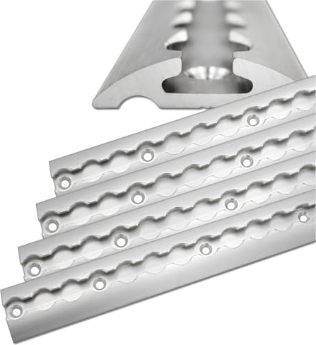 2 X 1,5 metri di guida aerea semicircolare in alluminio, adatto per rimorchi, auto, camion, camper, officina, UVM.