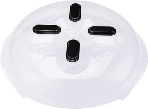 Mr. Gadget's Solutions - Cubierta magnética para salpicaduras de microondas, cubierta transparente sin BPA con rejillas de ventilación de vapor, grado alimenticio, apta para lavavajillas, resistente