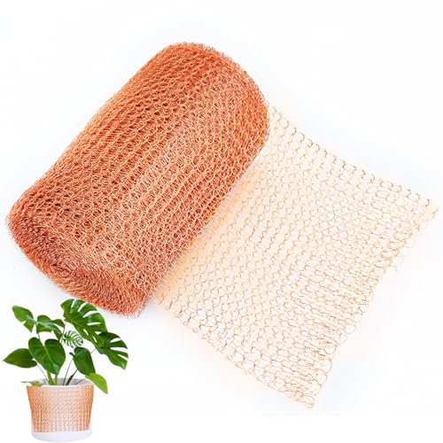 SMUJU Filet Anti Limaces et Escargots, 12.7cm x 3m Ruban Cuivre Anti Limace, 100% Fil de cuivre, pour Protection du Jardin, Empêchant Les Rats, Les Escargots et Autres Parasites (Ciseaux Non Inclus)