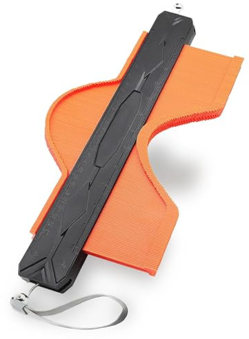 NICEWAT 12‘’ Contour Gauge Profile Tool, 30cm Profile Measuring Tool,Measuring Shape Outline Angle with Lock, Adjustable Profile Gauge Duplicator Tool for DIY Handyman Woodworking/Flooring/Tile Laying