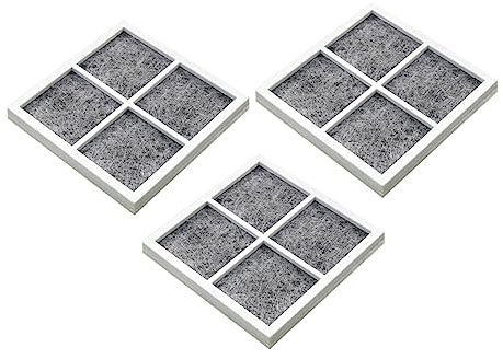 OSALADI 3pezzi Filtro Carboni Attivi Per Frigorifero Dispositivo Di Deodorizzazione e Purificazione Aria Riduce Odori Indesiderati Installazione Facile