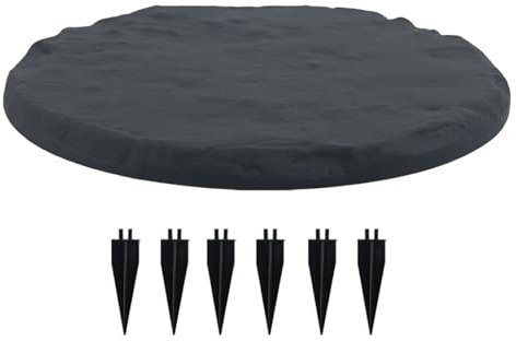 Pietre da Giardino | Decorazione Paesaggio per Vialetti | Piastrelle con Pali Giardino Cortile Posteriore Piscina Parco Spazi Esterni Aumenta l'estetica del tuo giardino con queste pietre