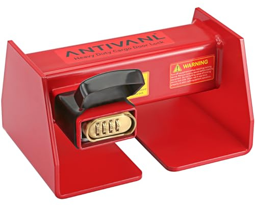 Antivanl Shipping Container Locks Heavy Duty with Combination Lock, Maximum Security Semi Trailer Door Lock, Shipping Container Combination Locks for Semi Trailer Door Security (8 1/2 to 13 5/16)