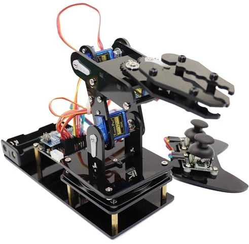 LK COKOINO Robot Arm for Arduino, Smart Robot Building Kit That can Memorize and Repeat Movements for Beginners/Teens/Adults to Learn Electronic, Programming, Math and Science