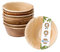 BIOZOYG 25x Coupelles de trempette en feuille de palmier 30 ml ronds - Coupelles pour amuse-bouches, jetables - Petites coupelles pour trempettes
