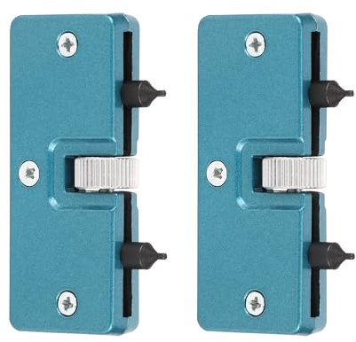 JSMTKJ 2 Stück Uhr Batteriewechsel Werkzeug, Uhrengehäuseöffner, Justierbar Uhrenmacher Schlüsselwerkzeug zum Drehen des geöffneten Uhrendeckels