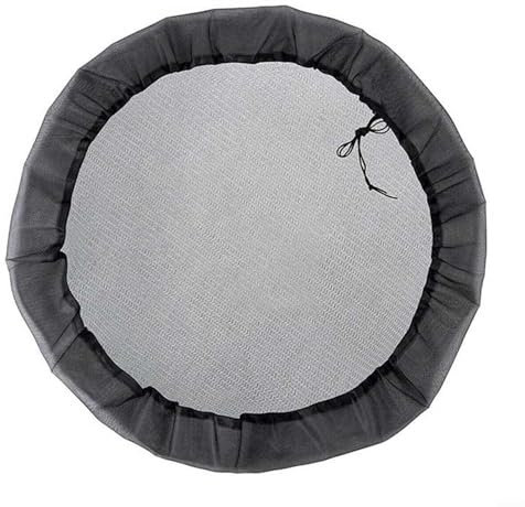 Eawfgtuw Copertura in rete per barili di pioggia, copertura per barili di pioggia, rete regolabile per cisterna d'acqua, anti insetti e foglie che cadono, per casa, giardino, secchio di raccolta