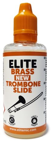 Elite Brass New Trombone Slide Lubrifiant pour coulisse de trombone 60 ml