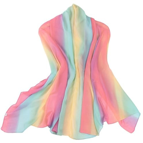 Anevous sidenhalsdukar för kvinnor, chiffonghalsdukar, lång färgglad sidenduk, regnbågsduk, mjuk sommarsjal, tunn sjalkeps, fashionabel bandana, huvudduk elegant, stola, gåva för kvinnor, Lila blå