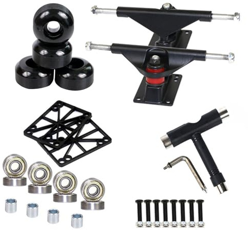 Skateboard Trucks - Skateboard Bearings Set | Petit Camions Skate Support Matériel De Skate Set Trucks Et Roues Accessories Kit Matériel De Skateb-oard Kit Quincaillerie, Convient Pour Planches