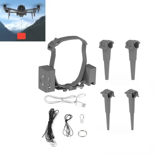 LICHIFIT Sistema Airdrop de dron con engranajes de aterrizaje para DJI Mavic 4 Pro fotosensible lanzador de transporte entrega de carga útil dispositivo de caída de aire patas extendidas