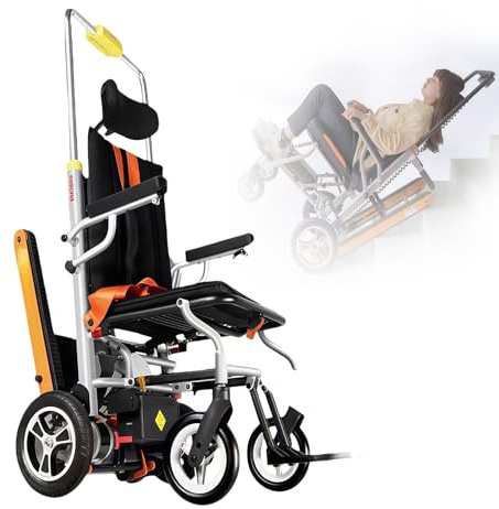 Carrello Elettrico Pieghevole Per Salire Le Scale, Telaio In Lega Di Alluminio, Può Essere Ripiegato E Riposto Nel Bagagliaio Di Un Veicolo. Per Pazienti Anziani Disabili Manual version