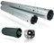 markiso I Rolladenwelle SW 60 Rollladenwelle Stahlwelle mit Teleskopwelle Welle für Rolladen - inkl. Wellenkapsel & Lager Komplett SET 110-130 cm frei einstellbar KEIN ZUSCHNEIDEN NOTWENDIG
