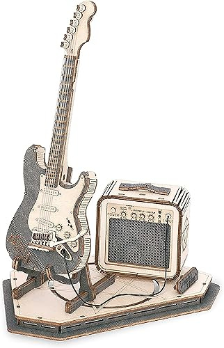Rokr 3D Houten Puzzel Electrische Gitaar TG605K