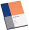 Semikolon 364821 - Notizbuch Cutting Edge A5 blanko - 176 Seiten, cremeweißes Papier - Lesezeichen - cobalt peach