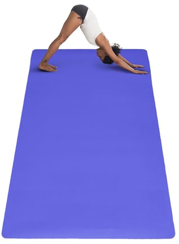 EYEPOWER 200x116 Esterilla Fitness Grande - 6mm Esterilla Yoga XXL Antideslizante - Alfombra para Ejercicios Colchoneta Gimnasia Tapete Fitness Tatami Gimnasio Gym Mat para Pilates Suelo Deportivo XL
