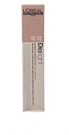 L'Oréal Professionnel DiaLight 7.43 Coloración Rubio Cobrizo Dorado Sin Amoniaco, 50ml