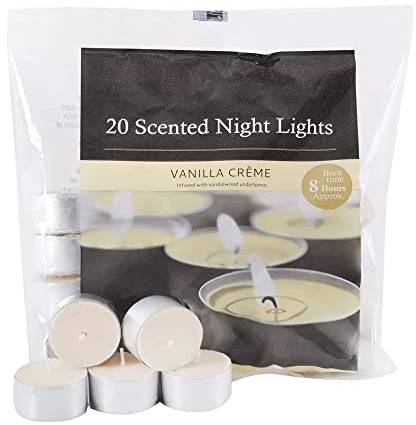 Pride Home & Garden PHG Fresh Scented Tealight Candle with 8 Hour Burn Time | Long-Lasting Set Fancy Candles for Decor Premium Quality (Vanilla Creme), One Size (PHG-FSTC_8HRS)