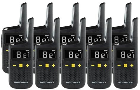 Motorola XT185 PMR446 Licence Free Waterproof and Dust-tight Two Way Walkie Talkie Business Radio (Ten pack)