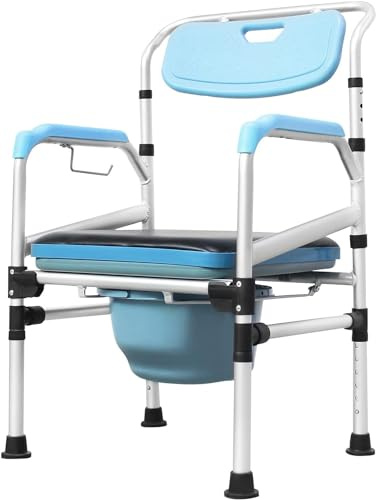 Sedia Doccia Disabili, Sedia Da Toilette Per Anziani Seduta Ergonomica Altezza Regolabile Sedia Comoda Wc Sgabello Per Sedie A Rotelle Da Bagno Sedia Multifunzione WC