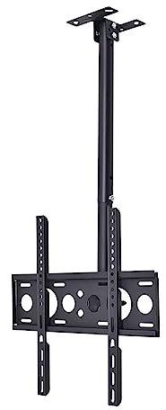 Universeller TV-Ständer mit höhenverstellbarem Rollwagen für 40 - 86 Zoll Fernseher hält bis zu 100 kg TV-Halterung mit Medien-Regal und Rädern, mobiler TV-Ständer für Wohnzimmer