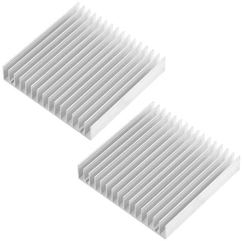 Laroal st Aluminium kylfläns 100 x 100 x 18 mm Mini kylfläns kylfläns Bra värmeledningsförmåga Kylfläns kylfläns CPU-kylare PC-kylare