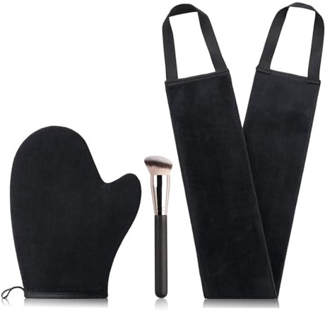 Guanto Autoabbronzante, 3pcs Guanto per Autoabbronzante di Alta qualità, Facile da Usare, Perfetto per Tutti i Tipi di Pelle