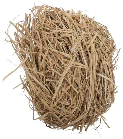 Sosoport Paja de Trigo Natural Seca 1 Kg para Ropa de Cama de Mascotas de Granja, Lecho Suave para Conejos, Gallinas y Animales Pequeños, Cama Higiénica y Aislante para Nidos y Refugios
