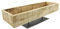 Deko-Board aus recyceltem Holz, rustikal, mit Fuß aus Metall, schwarz, Kerzenboard, Kerzentablett, Dekoschale