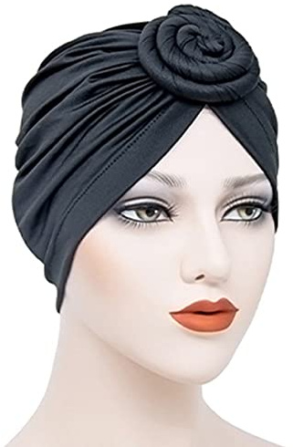 Lipfer Ladies Turban Bonnet Soild Color Knot Inner Hijab Caps African Twist Women Women Wraps India Hat Hijabs Cap