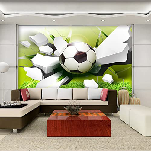 Photo Mural Wallpaper 3D Black & White & Football Modern Living Room Bedroom Tv Background Wall Mural Photo Wallpaper Home Decor 350cm×256cm