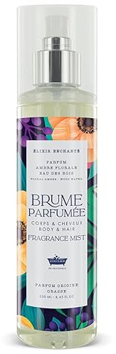 Brume Parfumée Elixir enchanté Les Petits Bains de Provence - 250 ml - Parfum Ambre Floral eau des Bois - Made in Provence