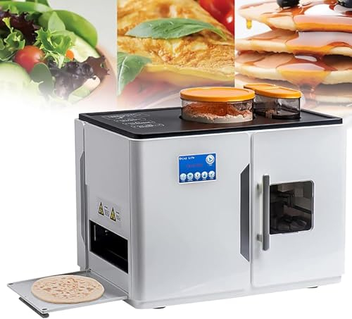 Kadxyan Máquina Roti Completamente Automática, Máquina Comercial Grande para Panqueques, Máquina Eléctrica para Hacer Panes Planos para Tortillas, Puede Hacer 8 Pasteles a La Vez, para Chapati