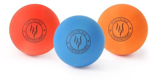 HOLYKING High Bounce Gummi-Schlägerbälle, federnde Tennisbälle, 3 Packungen Farben, Handball-Sets für Freizeit-Handball, Stickball, Racquetball, Fangen, Apportieren