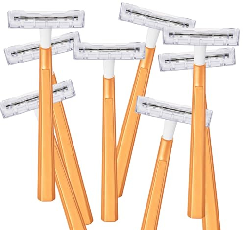 Men’s Razors (40 Pack) Double Blade Disposable Razors for Men & Women | Manual Face Shaver for Sensitive Skin, Chrome Coated Sharp Blades for Smooth Shaving & Hair Removal