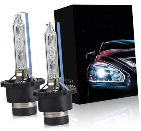 STOBAZA Luz De Xenón Para Coche 8000k Faro De Repuesto Bombilla Automóvil Alta Intensidad Carretera Noche