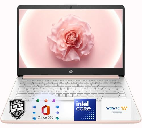 HP Ultrabook Laptop with Copilot AI • 2026 Edition • 8GB RAM • Intel Core • 192GB SSD + 1TB Cloud Storage • Microsoft 365 • Webcam • Windows 11 • Thin & Portable • w/o Mouse