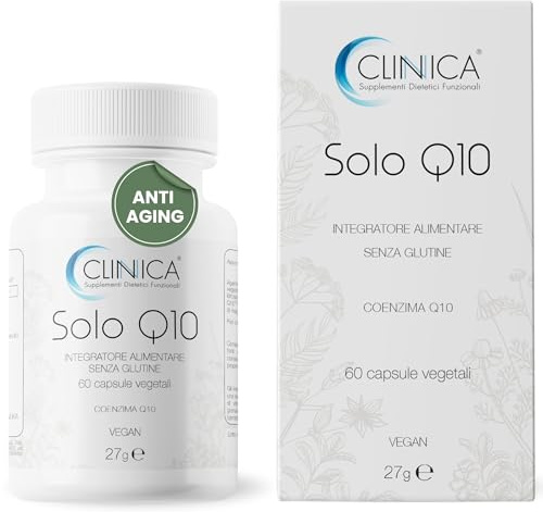 Coenzima Q10 Kaneka 100mg 60 Capsule Vegetali Integratore Coenzima Q10 di Alta Qualità Antiossidanti Integratori, Coq10 Vegan Senza Glutine
