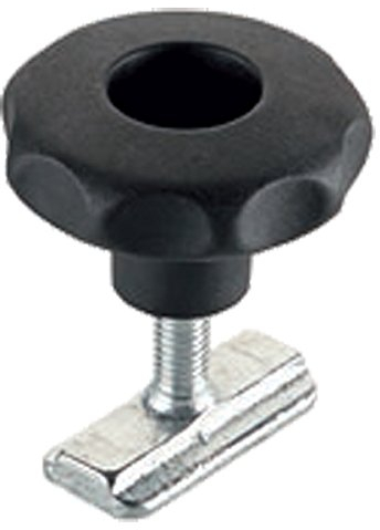 Schraubfitting mit Sterngriff, frei verschiebbar, einfach in der Handhabung, für Airlineschienen, Kerl M8 x 24 S slide