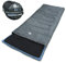 your GEAR Schlafsack Marin -7°C Deckenschlafsack 220x80 cm 3-4 Jahreszeiten Blau Grau leicht warm kleines Packmaß